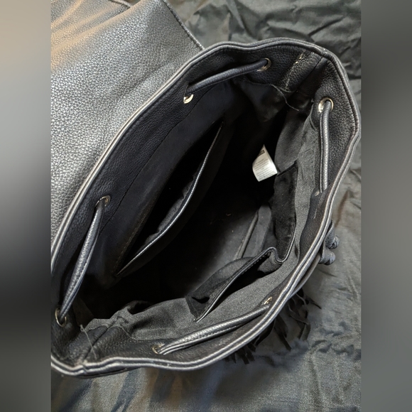 Black Fringe Backpack - Picture 7 of 11